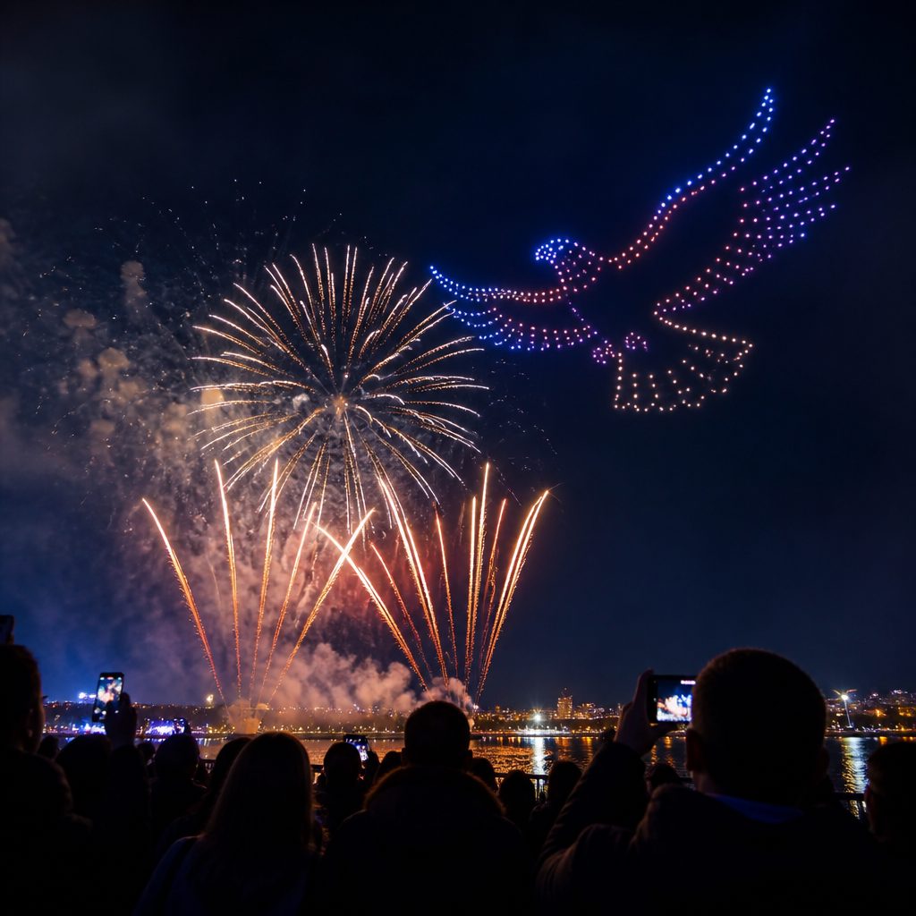quel site choisir pour un spectacle de drones avec feu d artifice 2 - Quel site choisir pour un spectacle de drones avec feu d’artifice ? - Pyrotechnie.com – Feux d’artifice et culture pyrotechnique Quel site choisir pour un spectacle de drones avec feu d’artifice ?