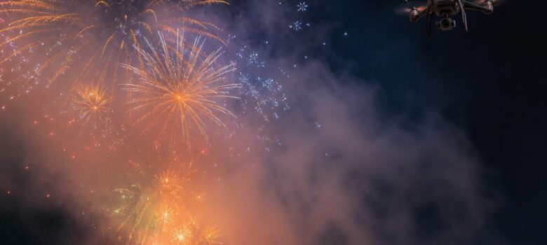 drones et feu d artifice comment viter que la fum e masque les figures a riennes 1 - Drones et feu d’artifice : comment éviter que la fumée masque les figures aériennes ? - Pyrotechnie.com – Feux d’artifice et culture pyrotechnique