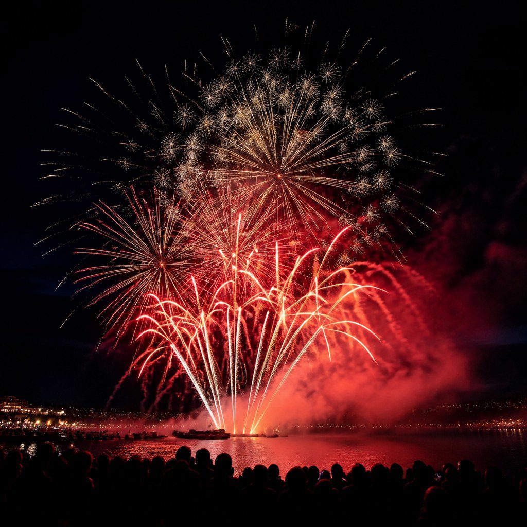 comment lire un spectacle pyrotechnique tableaux transitions et bouquet final 2 - Comment lire un spectacle pyrotechnique : tableaux, transitions et bouquet final - Pyrotechnie.com – Feux d’artifice et culture pyrotechnique Comment lire un spectacle pyrotechnique : tableaux, transitions et bouquet final